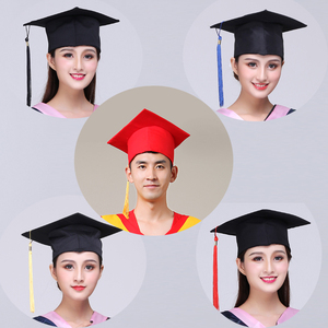 标准学士帽 硕士帽 博士帽 导师帽 校长服 成人帽 毕业礼帽