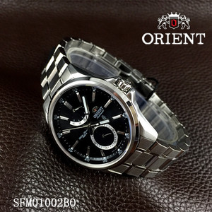 正品Orient/东方双狮手表 机械男表全自动防水透底钢带SFM01002BO