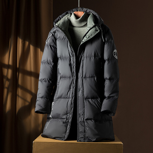 天花板级冬季90鹅绒中长款羽绒服男款加厚保暖时尚防寒外套冬装新