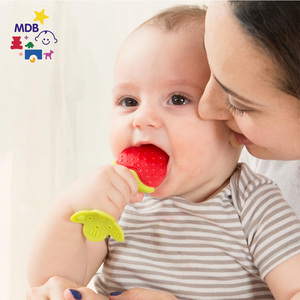 MDB婴儿牙胶磨牙棒宝宝水果咬咬胶玩具3-12个月硅胶牙咬胶咬牙棒