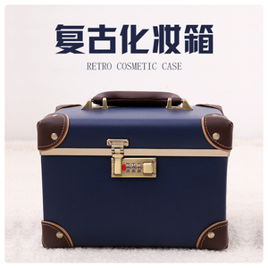 网红ins风超火化妆箱手提便携大容量收纳箱纹绣工具箱韩版化妆包