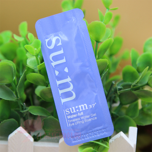 韩国专柜正品sum37度呼吸蓝色惊喜啫喱眼霜小样1ml清爽保湿去细纹