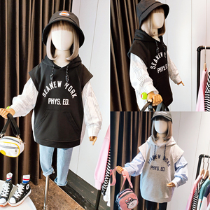 001人付款淘宝嗨大e小e童装2022春季新款女童韩版波点甜美风大翻领