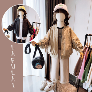 啦芙莱品牌童装春秋女童中大童设计师款洋气夹克外套1676
