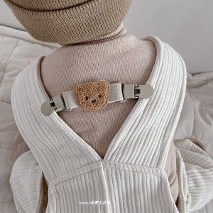 ins风小熊宝宝背带裤肩带防滑落防掉夹儿童肩膀背带裙书包固定器