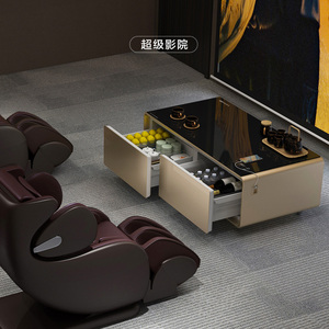 创维智能客厅茶几桌冰吧家用横式小型冷藏冰箱bc-130gy