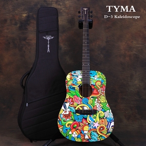 Tyma吉他泰玛D3  万花筒系列单板民谣木吉他初学者入门民谣吉他