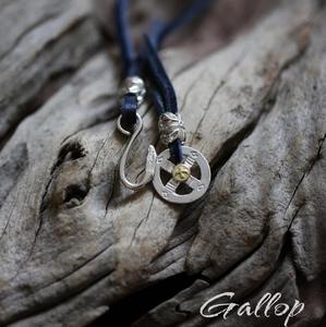 铁头的店 印第安高桥 纳瓦霍 iron head goros 唐草珠鹿皮绳项链