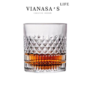 Vianasa's北欧威士忌洋酒杯大容量古典杯水晶玻璃洋酒杯杯子家用