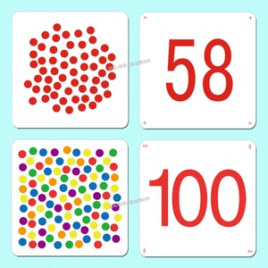 正版杜曼数字圆点闪卡宝宝早教右脑百点心算记忆力婴儿红点大卡片