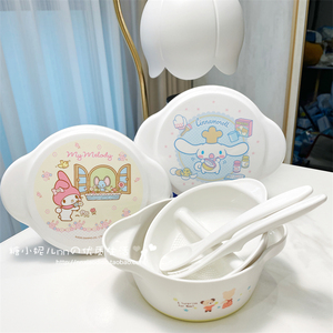 日本利其尔Richell宝宝婴儿辅食碗研磨外带勺叉可微波炉便携餐具