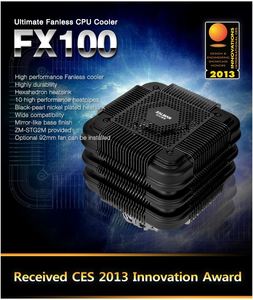 全新扎曼FX100 115X 1200 1366 2011 i3 i5 i7风扇10热管被动散热