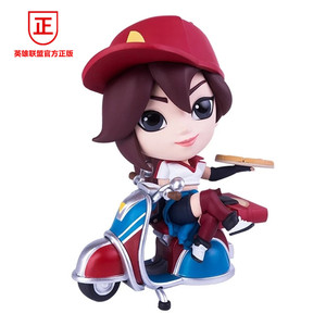 官方正版lol英雄联盟送披萨的小姐姐希维尔手办q版公仔模型摆件