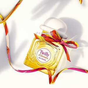 现货hermes爱马仕2021新款twilly eau ginger丝巾香水30ml