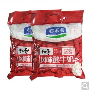 君乐宝酸奶乐钙红枣酸奶袋装儿童风味酸奶100g*20袋