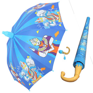 儿童卡通雨伞幼儿园小学生黑胶晴雨两用长柄男女孩带防水套3-10岁