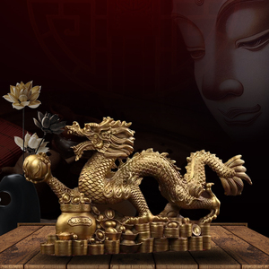 五爪金龙摆件