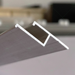 内嵌式卡布灯箱软膜天花边框铝合金高低口h型龙骨卡槽型材龙骨