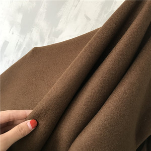 全羊毛纯毛双层可剥开 羊毛大衣面料棕色 850克 不含化纤 纯羊毛