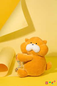 【全新现货】llj夹机占旱獭抱抱包镭射背带双肩包实用毛绒公仔