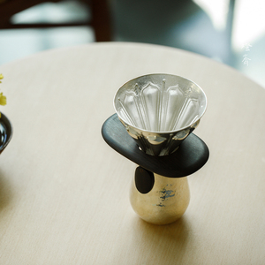 无尽灯斋纯银莲瓣滤杯手冲咖啡器具原创咖啡爱好者礼物