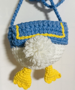 q宝 纯手工diy钩织包挂 唐老鸭挂件  小鸭鸭屁屁小包包卡通