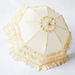 伞复古蕾丝公主小洋伞欧式婚礼白色出嫁婚庆长柄红伞洛丽塔宫廷风