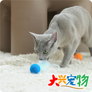 中国 PawsHolic爪迷 自嗨静音羽毛弹球●模拟小猎物 猫咪玩具 1個