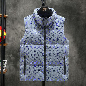 官方代购lvнck男士马甲秋冬亮面外套羽绒棉保暖背心外穿情侣马甲