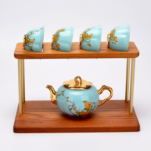 永丰源夫人瓷中式 6/7头茶具家用茶具套装陶瓷茶壶杯子盖碗送礼品