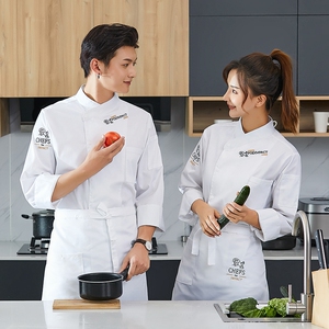 做面包蛋糕师傅长袖定做图案高档酒店餐馆后堂厨师衣服潮个性上装