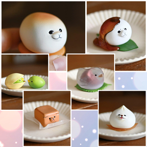 stasto 扭蛋 日式动物团子 仿真海豹小鸟柴犬造型饭团 现货