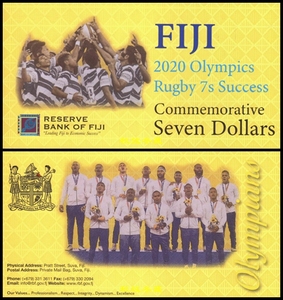 【现货】斐济2022年7元纸钞 纪念钞 无47 双尾或尾8 带册