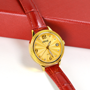 hipine/西普尼金表足金999纯金表女英姿系列黄金手表女士机械腕表