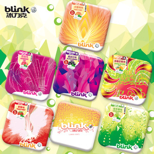 德国进口blink冰力克果粉薄荷糖缤纷果味无糖含片清新口气口香糖