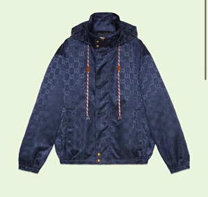 猪猪奢侈品代购 22春夏 gucci 古奇 深蓝 尼龙logo外套代购不退换
