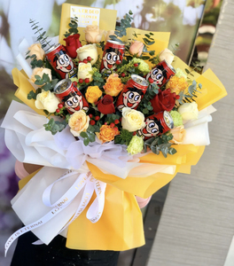 每天都旺旺仔牛奶花束生日送女朋友男朋友鲜花同城速递重庆成都