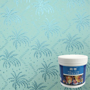 天蓝色绸缎滚花漆 液态壁纸 印花滚筒刷墙漆 液体墙纸模具漆