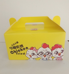炸鸡包装盒整鸡盒一次性餐盒手提盒支持定做炸鸡盒全鸡盒