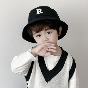 宝宝渔夫帽春秋男童帅气潮流女童帽夏季儿童帽子新款防晒帽遮阳帽