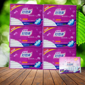 好舒爽卫生巾棉柔卫生巾夜用卫生巾6包he8220b包邮卫生巾