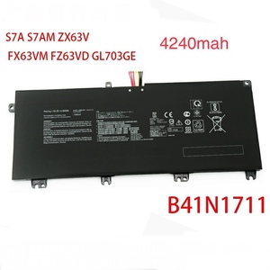 全新华硕 FX63VD/FZ63V/D ZX63 VD7300/7700 笔记本电池 B41N1711