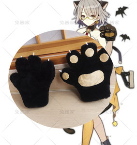少女前线 v冲万圣节猫耳猫爪猫尾cosplay毛绒道具定做