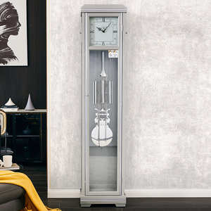 轻奢现代意式美式德国赫姆勒客厅机械落地钟简约时尚座钟实木摆钟
