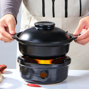 邯宝干烧锅陶瓷酒精炉小火锅饭店干锅菜锅仔专用煲仔饭打边炉砂锅