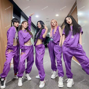 gidle韩国女团同款演出服女生2022新款爵士舞街舞打歌服舞台套装