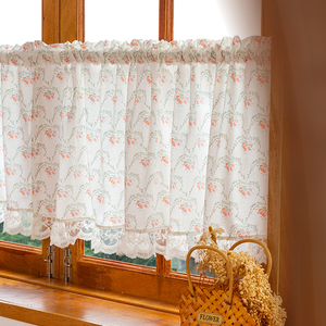 00大明东风淘宝韩式门帘半帘隔断帘韩国料理烤肉店厨房组帘棉麻