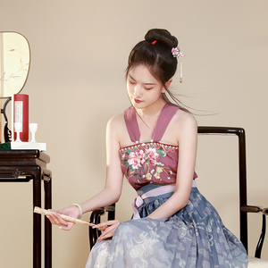 瞳莞汉服绣花主腰儿原创中国风复古吊带夏季新别致内搭抹胸洛城君