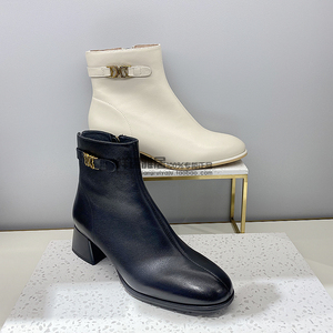 00欧曼时尚女装淘宝basto百思图女鞋2021冬款国内代购简约方头粗跟