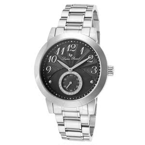 lucien piccard卢森皮卡尔女子黑色大表盘时尚简约手表lp4000211